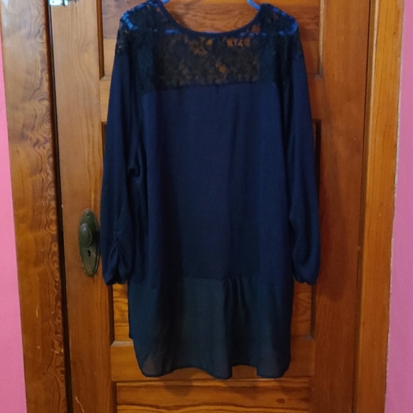 Massinni Open Front Lace Detail Cardigan. Size 3X - Picture 2 of 2